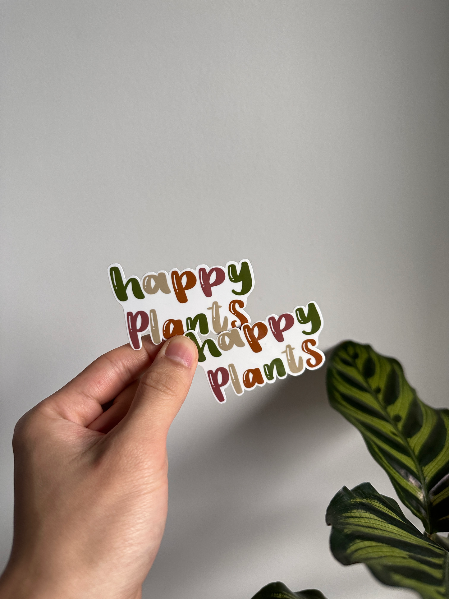 Happy Plant Lettering