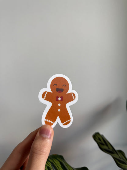 Gingerbread Man Red Bow