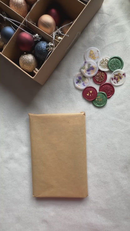Speckled Flowers with Gold Flakes